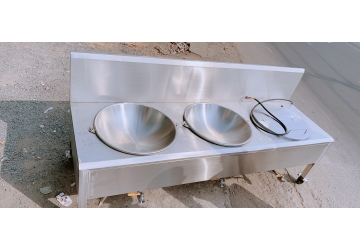 Nồi Nấu Cháo 40 Lít + 2 Chảo Chiên Cùng 1 Thớt 